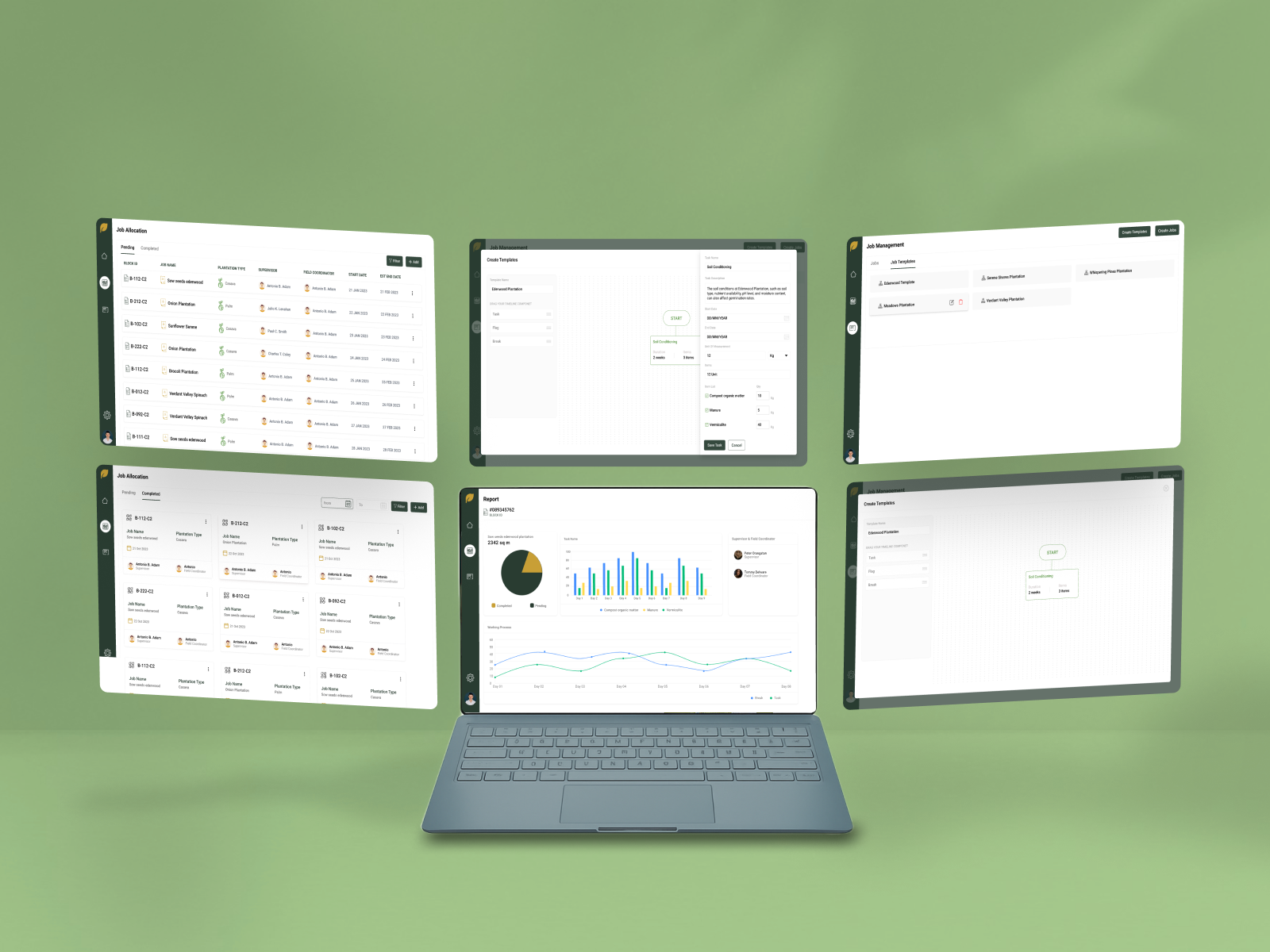 Job Management System — SaaS Dashboard UI project preview